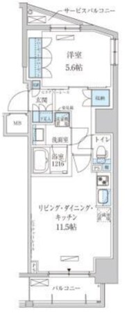 パークアクシス東上野の物件間取画像